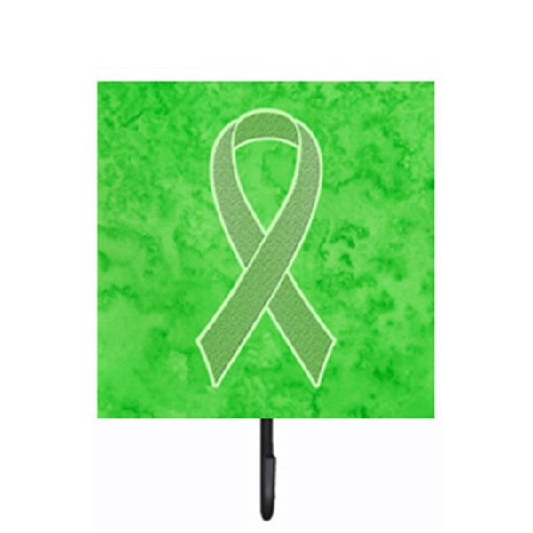 Micasa 4.25 W x 7 H In. Lime Green Ribbon for Lymphoma Cancer Awareness Leash or Key Holder MI730476